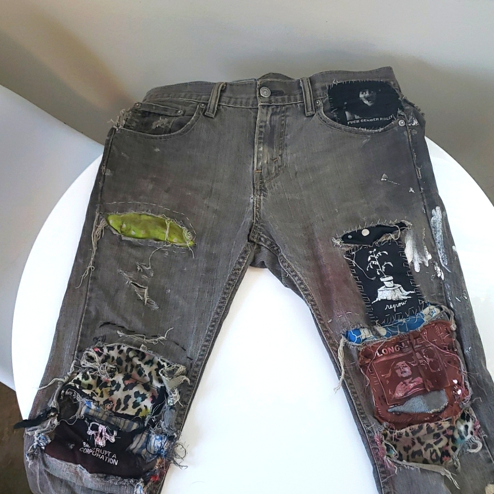 Recycled Art Project Pants